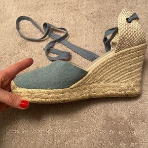 Mallorca 4" Wedge - Denim / 7.5 - espadrilles
